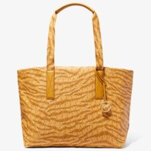 Michael Kors The Michael Large Animal Print Logo Tote Bag-Marigold